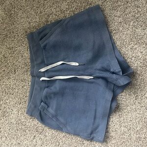 Aerie Ribbed Blue Lounge Shorts